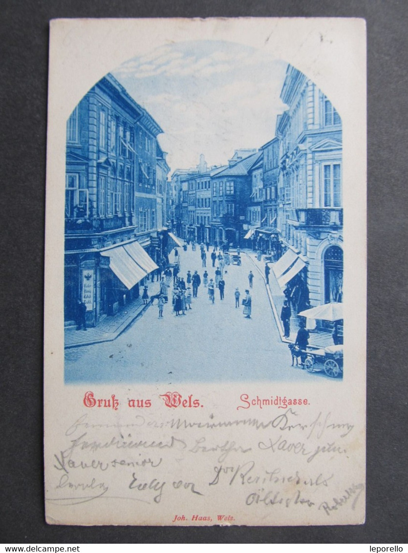 AK WELS Schmidtgasse 1904  /// D*54933 - Wels