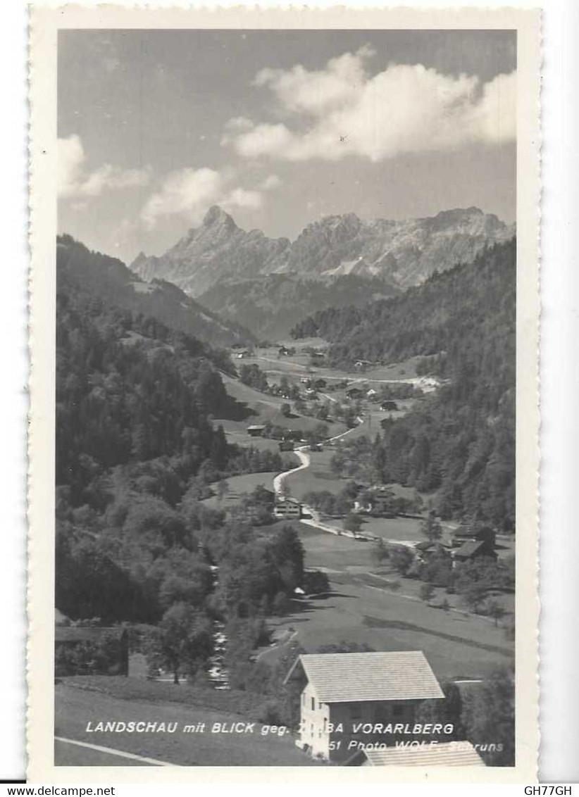 CPA LANDSCHAU Mit BLICK ZIMBA VORALBERG - Bludenz