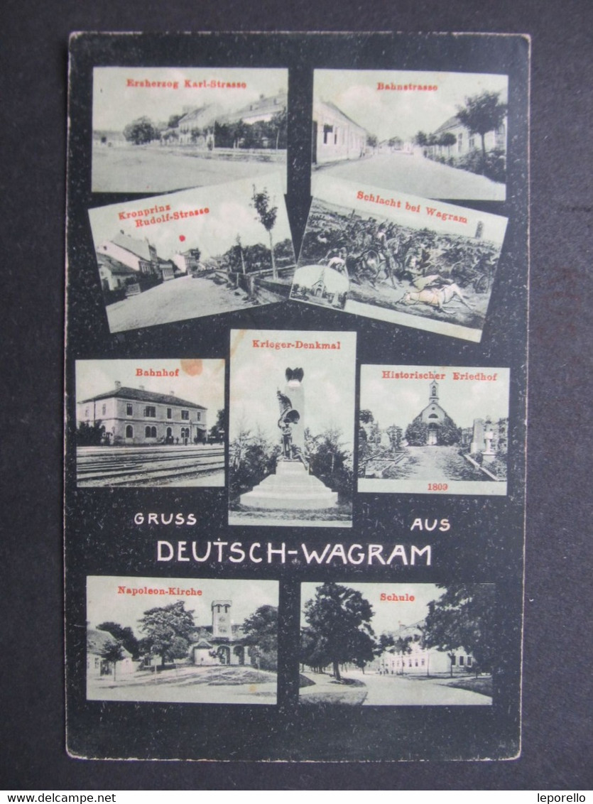 AK Deutsch-Wagram B. Gänserndorf Ca. 1910 Bahnhof  /// D*54942 - Gänserndorf