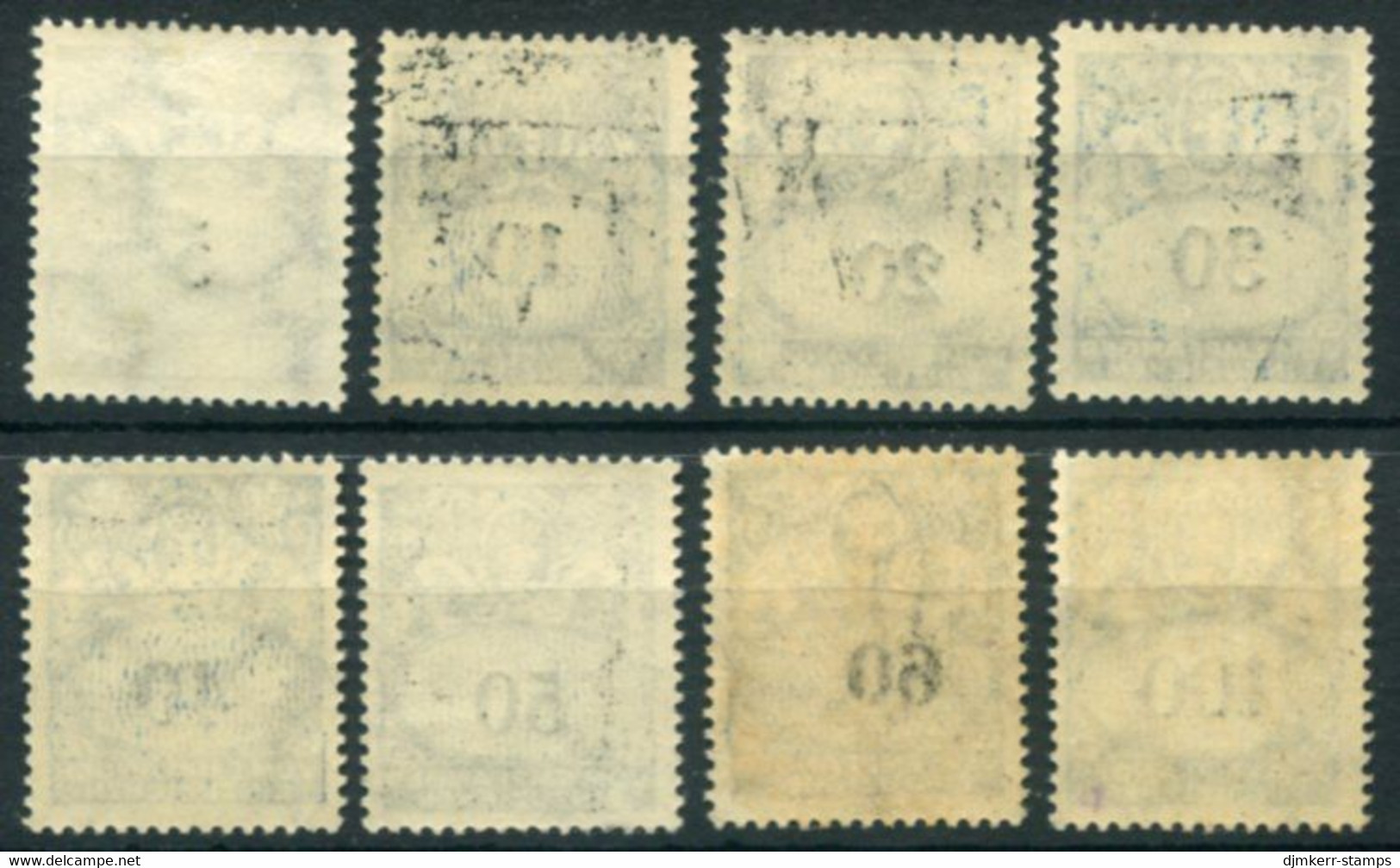 DANZIG 1923 Postage Due Set Of 8 MNH / **.  Michel Porto 30-37 - Segnatasse