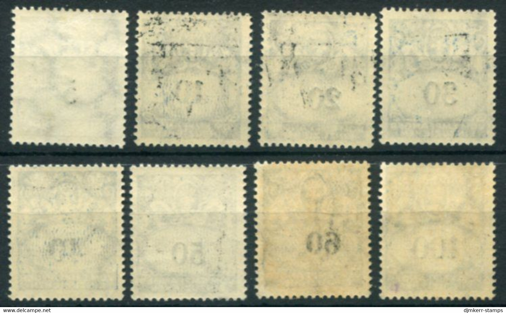 DANZIG 1923 Postage Due Set Of 8 MNH / **.  Michel Porto 30-37 - Impuestos