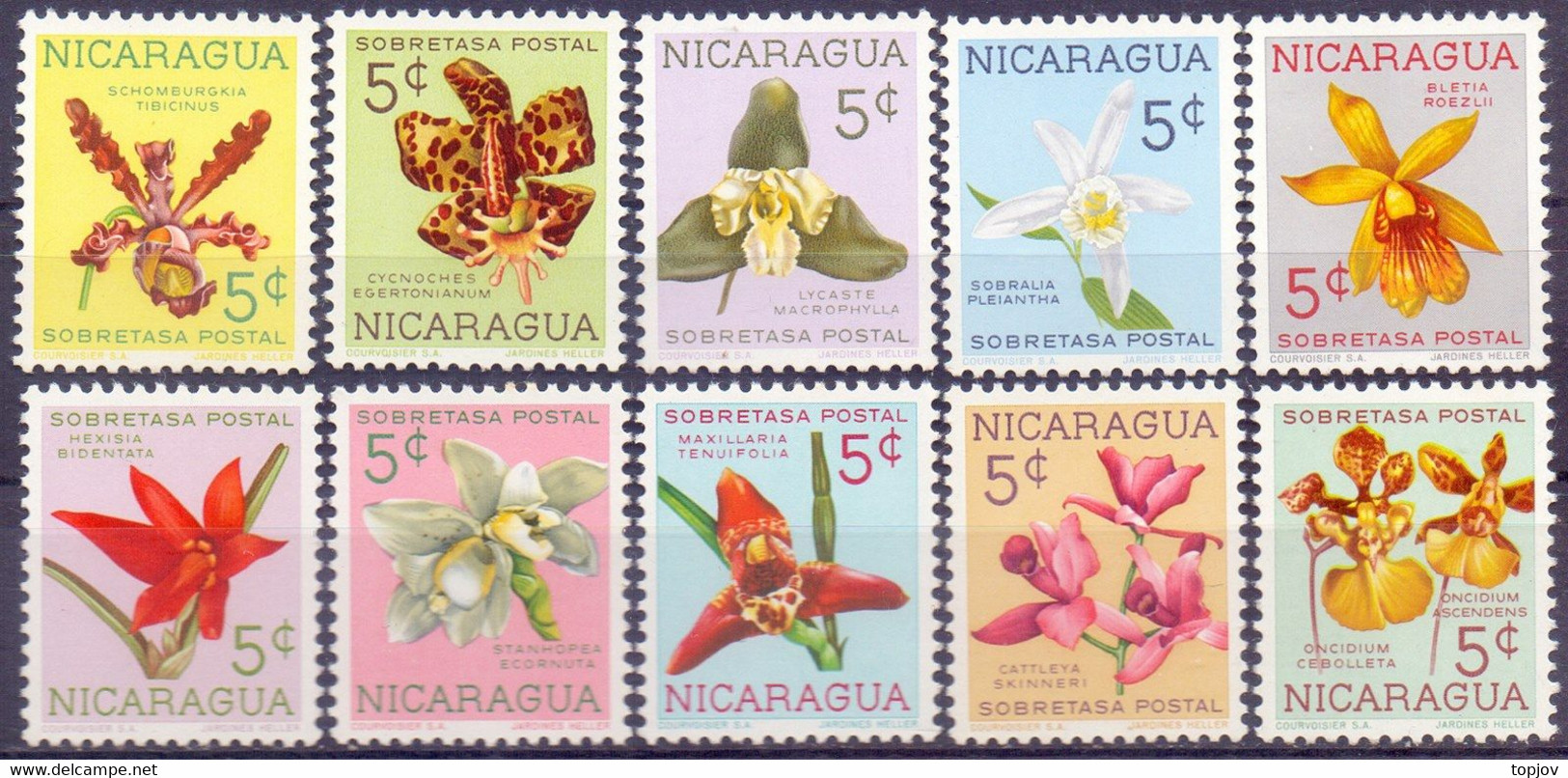 NICARAQUA - ORCHIDS - **MNH - 1962 - Minéraux