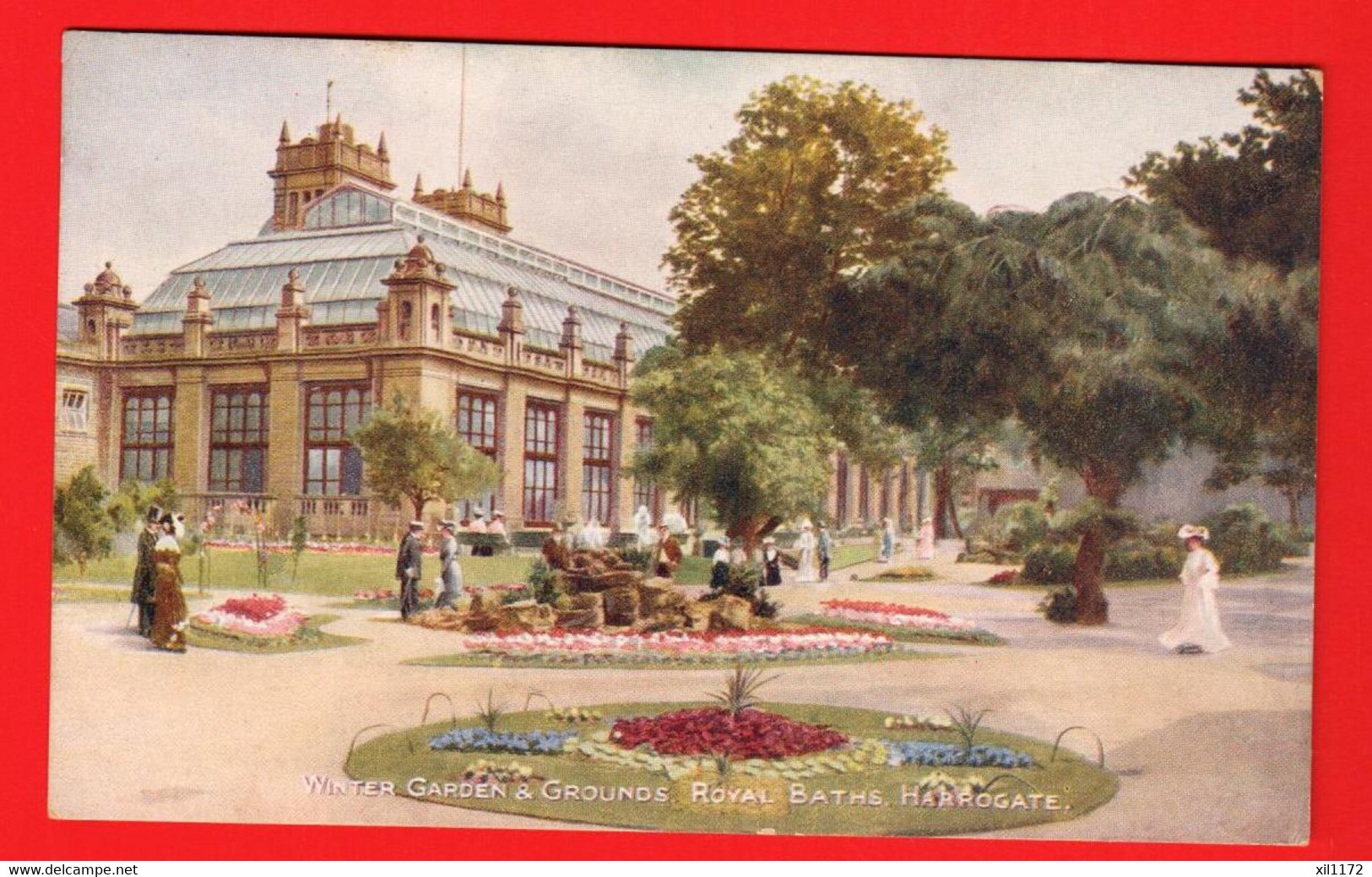 ZUL-22 Harrogate  Litho Winter Garden & Grounds Royal Baths, Not Used - Harrogate