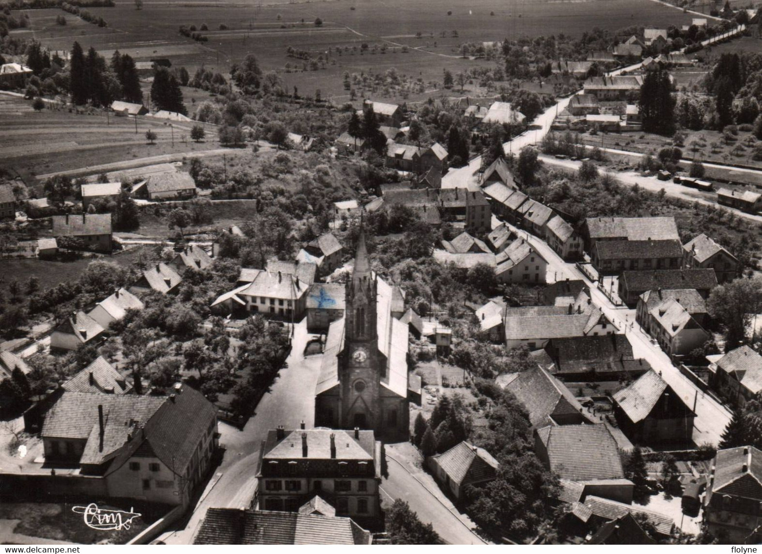 Rougemont Le Château - Vue Aérienne Sur Le Centre Du Village Et L'église - Rougemont-le-Château