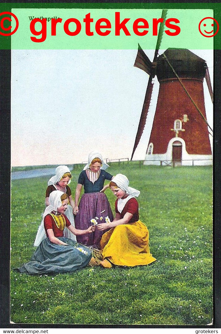 WESTKAPELLE Molen Folklore Meisjes Met Meizoentjes ± 1910 - Westkapelle