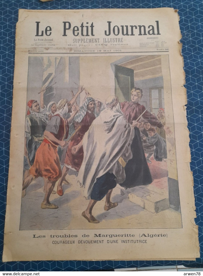 Le Petit Journal N° 548  Les Troubles De Margueritte Algérie Vengeance De Braconniers - Le Petit Marseillais