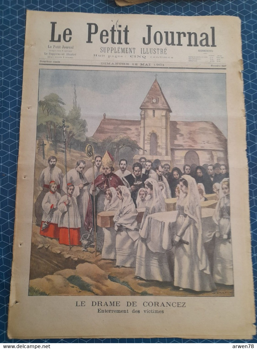 Le Petit Journal N° 547 Le Drame De Corancez L'enterrement Des Victimes Un Soldat Du Génie Enlevé Par Un Ballon - Le Petit Marseillais