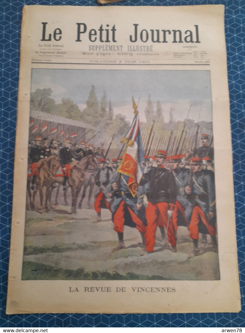 Le Petit Journal N° 550 Armée Revue De Vincennes Extraordinaire Accident Inventions Illustres L'imprimerie - Le Petit Marseillais