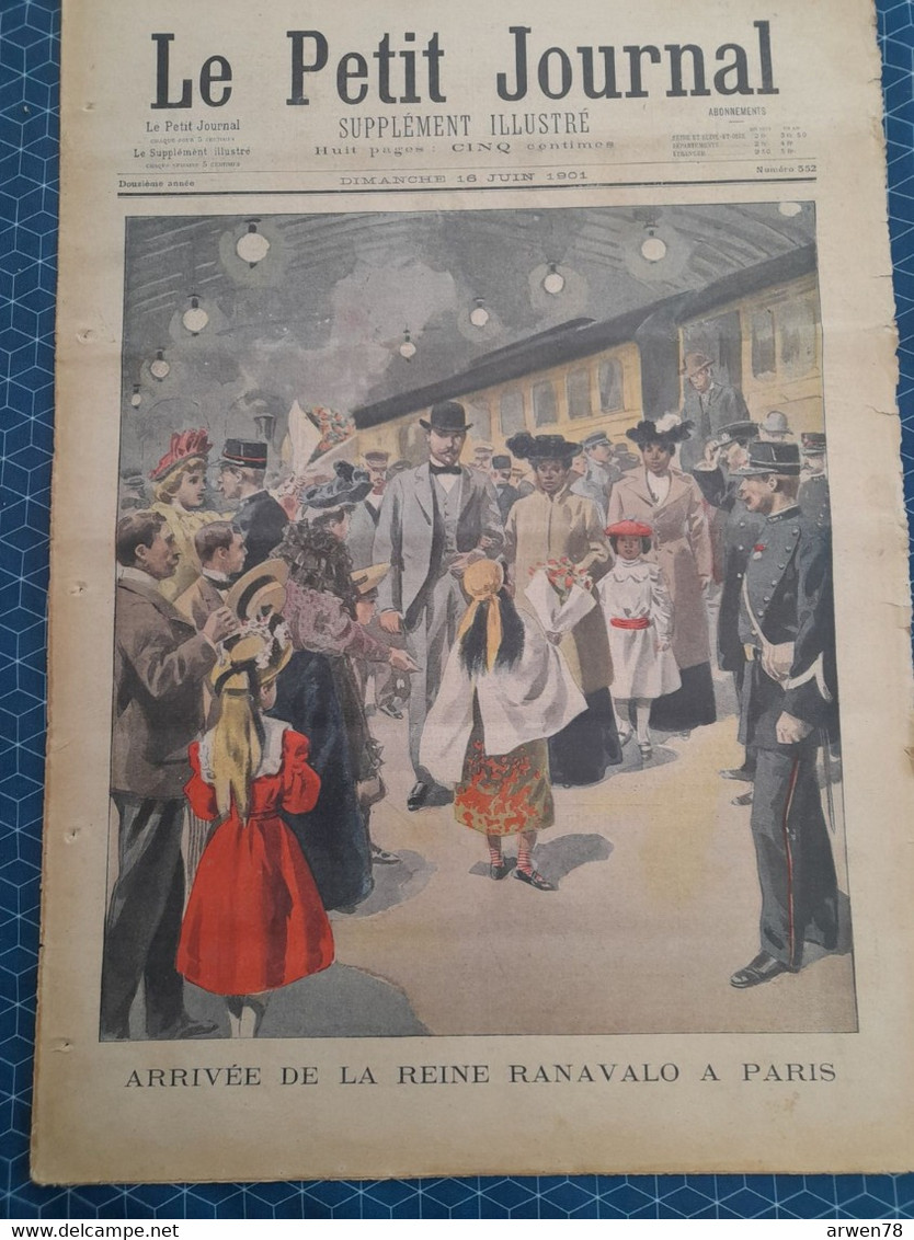 Le Petit Journal N° 552  La Reine Ranavalo A Paris La Séquestré De Poitiers Bois De Vincennes Cyclistes Attaqués - Le Petit Marseillais