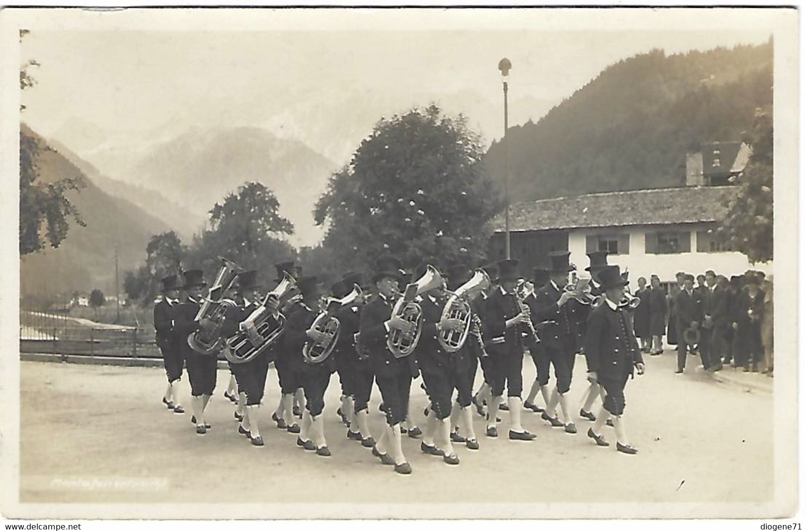 Schruns Burgmusik Musikverein Fanfare Photokarte Belebt - Schruns