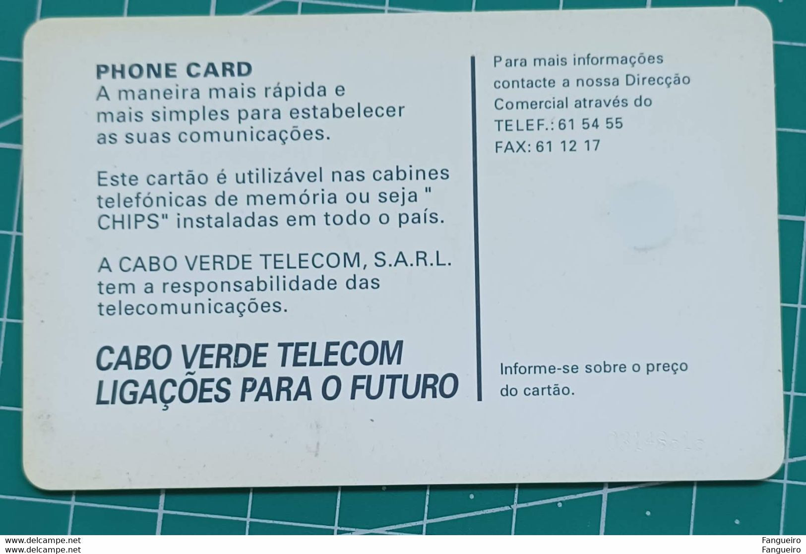 CAPE VERDE  USED PHONECARD 1999 - Cape Verde