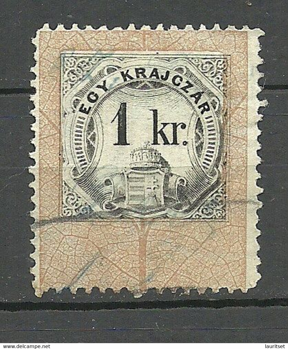 UNGARN HUNGARY Revenue Tax Steuermarke 1 Kr. O - Revenue Stamps