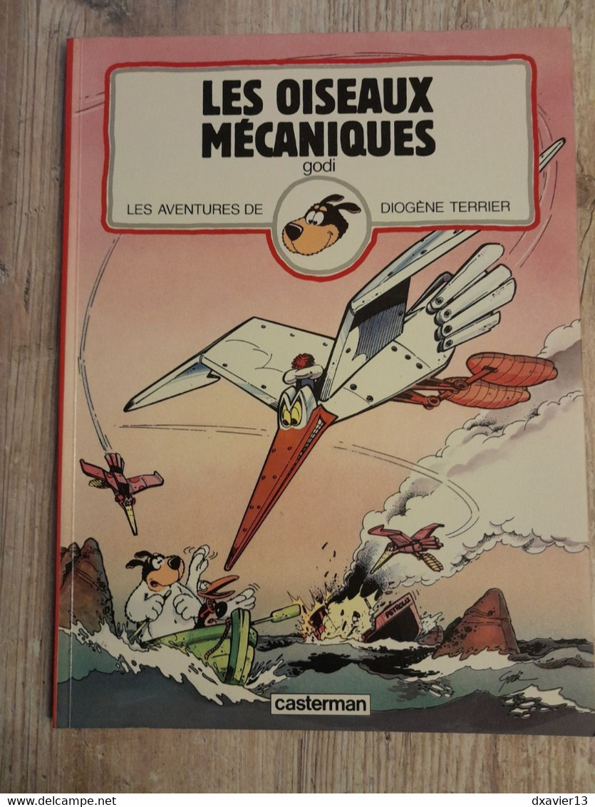 Bande Dessinée Dédicacée - Les Aventures De Diogène Terrier 2 - Les Oiseaux Mécaniques (1981) - Opdrachten