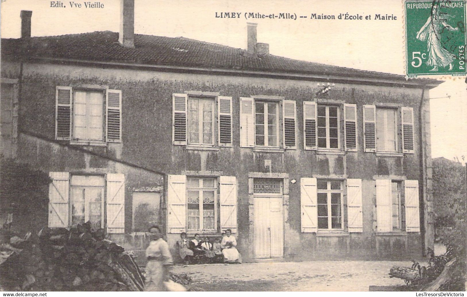 CP FRANCE - 54 - LIMEY - Maison D'école Et Mairie - Edition Vve Vieille - Autres & Non Classés