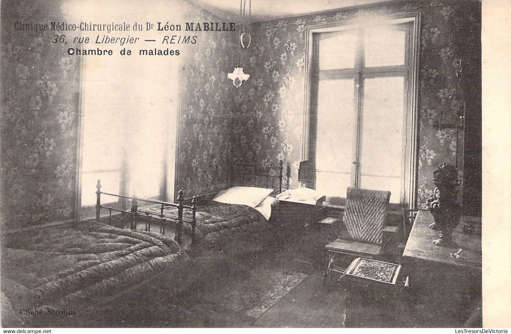 CP FRANCE - 51 - REIMS - Clinique Médico Chirurgicale Du Dr Léon MABILLE - Rue LIBERGIER - Chambre Des Malades - Reims