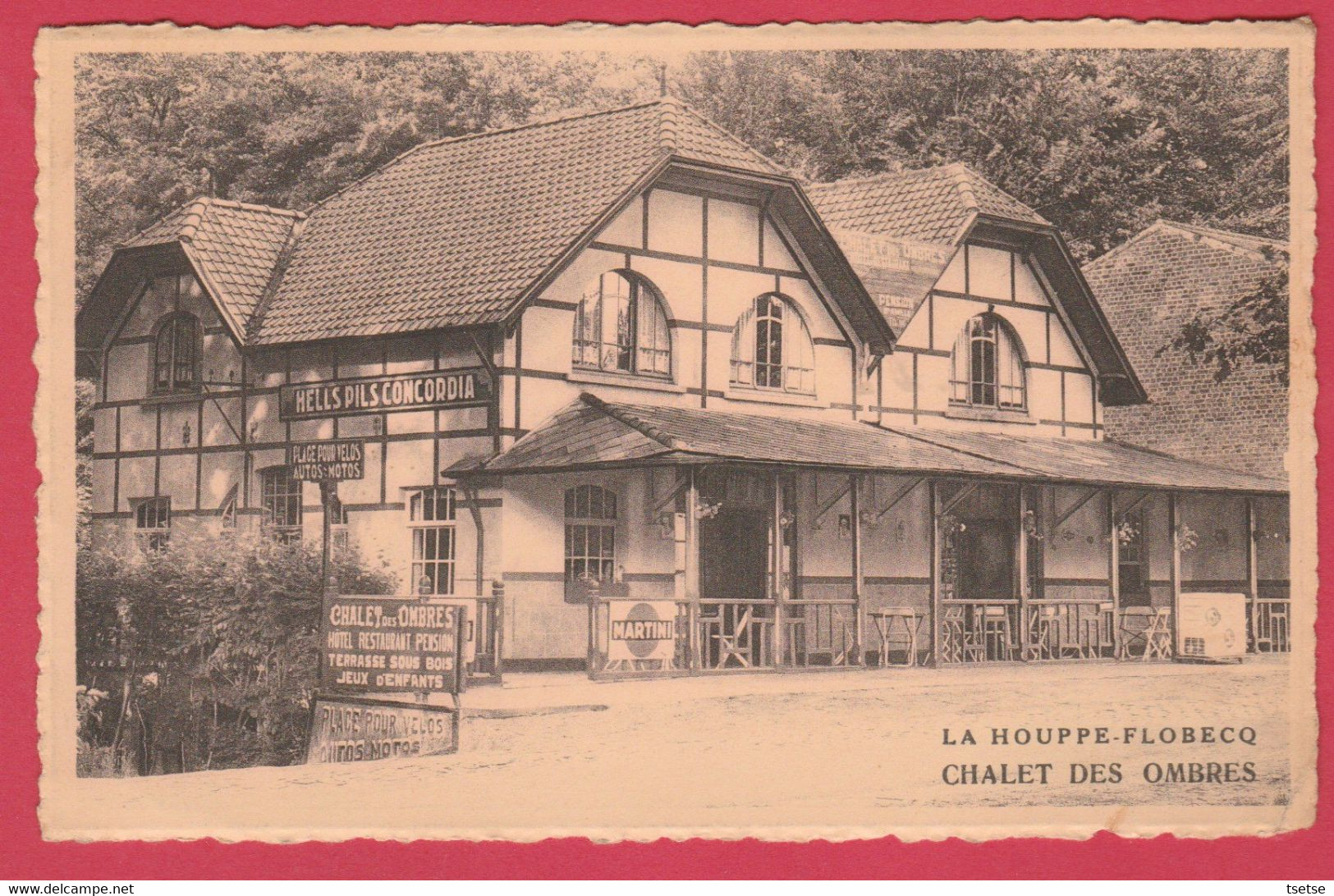 La Houppe-Flobecq - Chalet Des Ombres - Hôte-Restaurant /  Bière Hells Pils Concordia - 1953 ( Voir Verso ) - Flobecq - Vloesberg