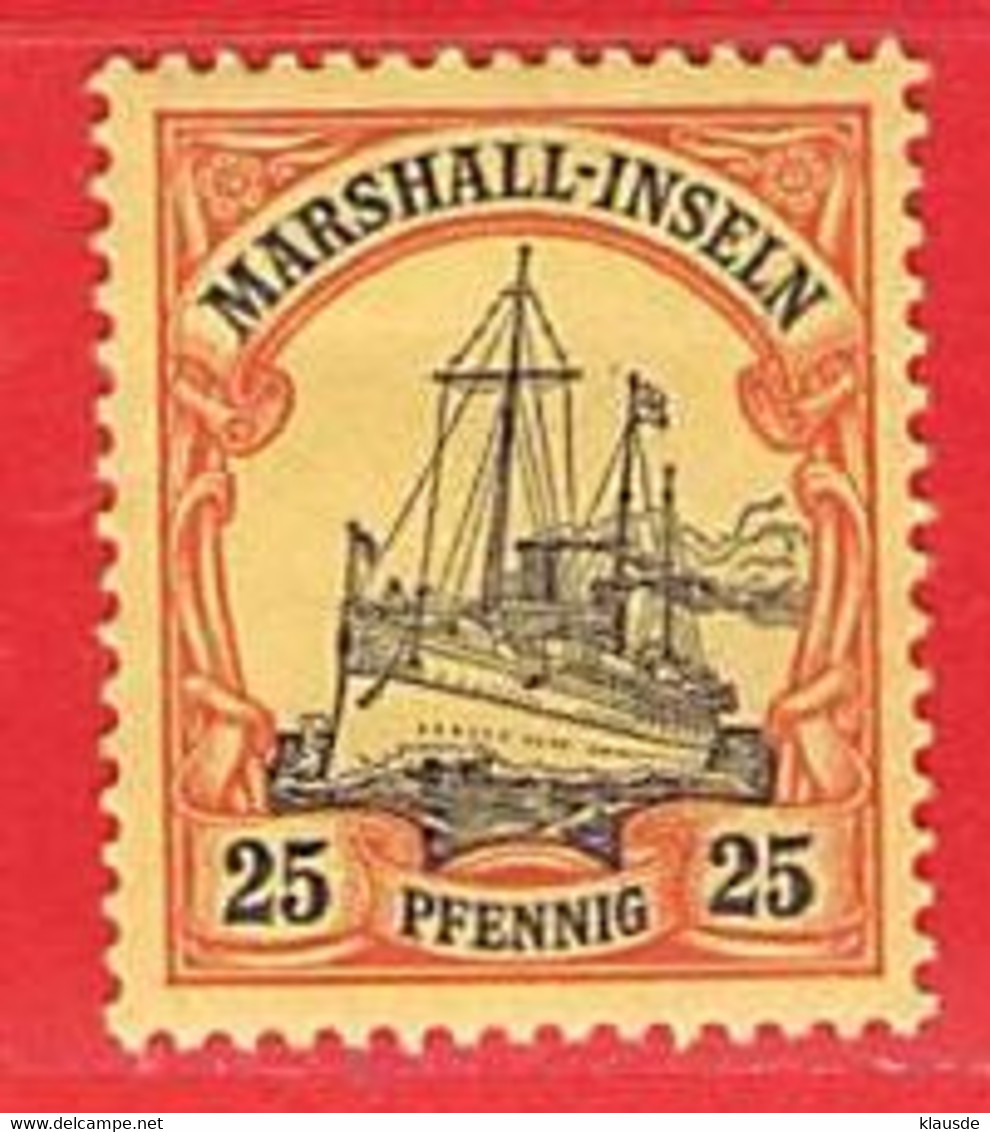 MiNr. 17 X (Falz)  Deutschland Deutsche Kolonie Marshall-Insel - Marshall-Inseln