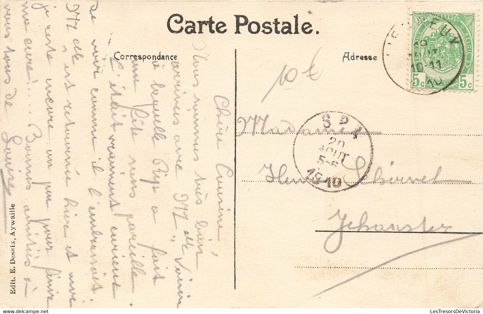 CPA - Belgique - Lièrneux - La Colonie - Edit. E. Desaix - Oblitéré Spa 1910 - Lierneux