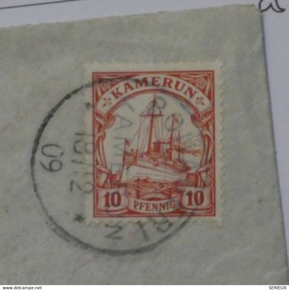 C KAMERUN  BELLE LETTRE 1909 CAMEROUN PETIT BUREAU  BON..? POUR DUSSELDORF  + +AFFRANCH. INTERESSANT ++ ++++ - Cameroun