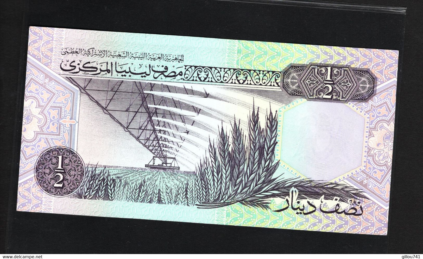 Libye, ½ Dinar, 1991 Issue - Libia