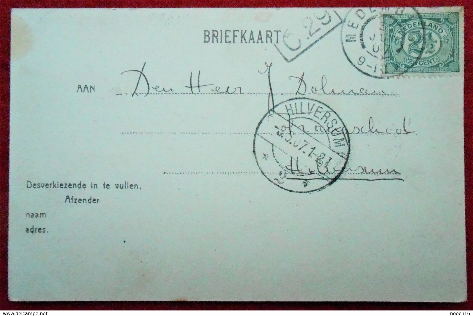 CPA 1907 NL - Medemblik- Oosterhaven - Cachet étoile Hilversum - Medemblik