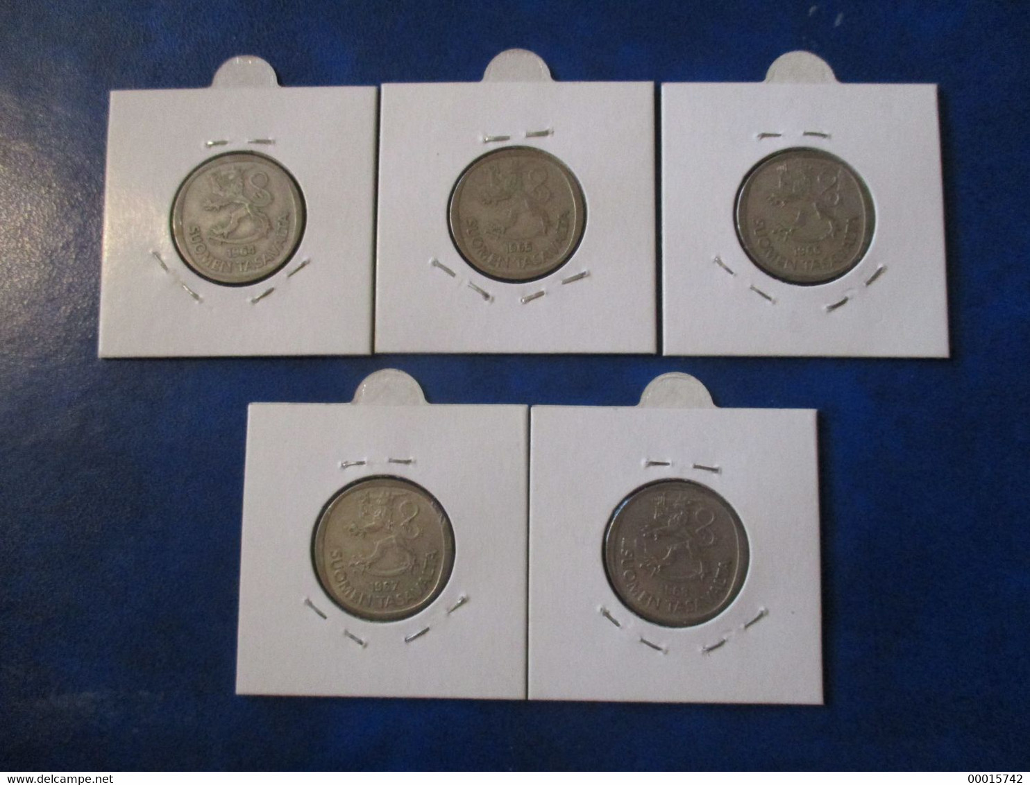 FINLAND SILVER MARKKA 5 PCS 1964-68  D-1245 - Finland