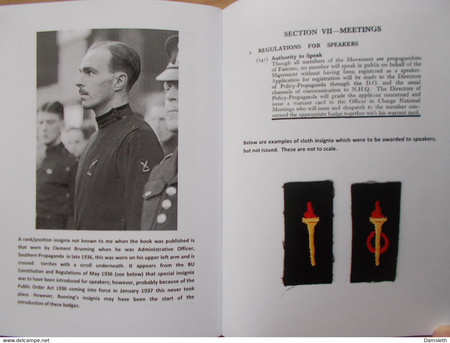 British Fascism BUF; "Mosley's Men In Black" Addendum; Fascist Uniforms, Badges, Insignia, Flags, Documents - Altri & Non Classificati