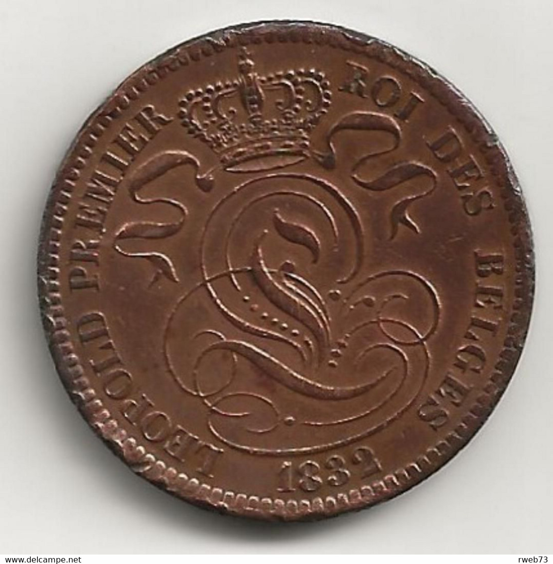 BELGIQUE - 10 Centimes - 1832 - TB/TTB - 10 Cents