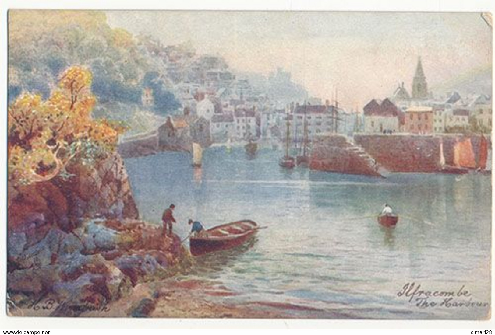 ILFRACOMBE - THE HARBOUR (DESSIN DE H. B. WIMBUSH) - Ilfracombe