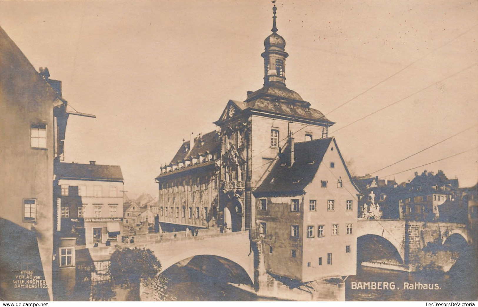 CPA - Allemagne - Bamberg - Rathaus - Eglise - Clocher - Edit. Wilh Krôner - Bamberg