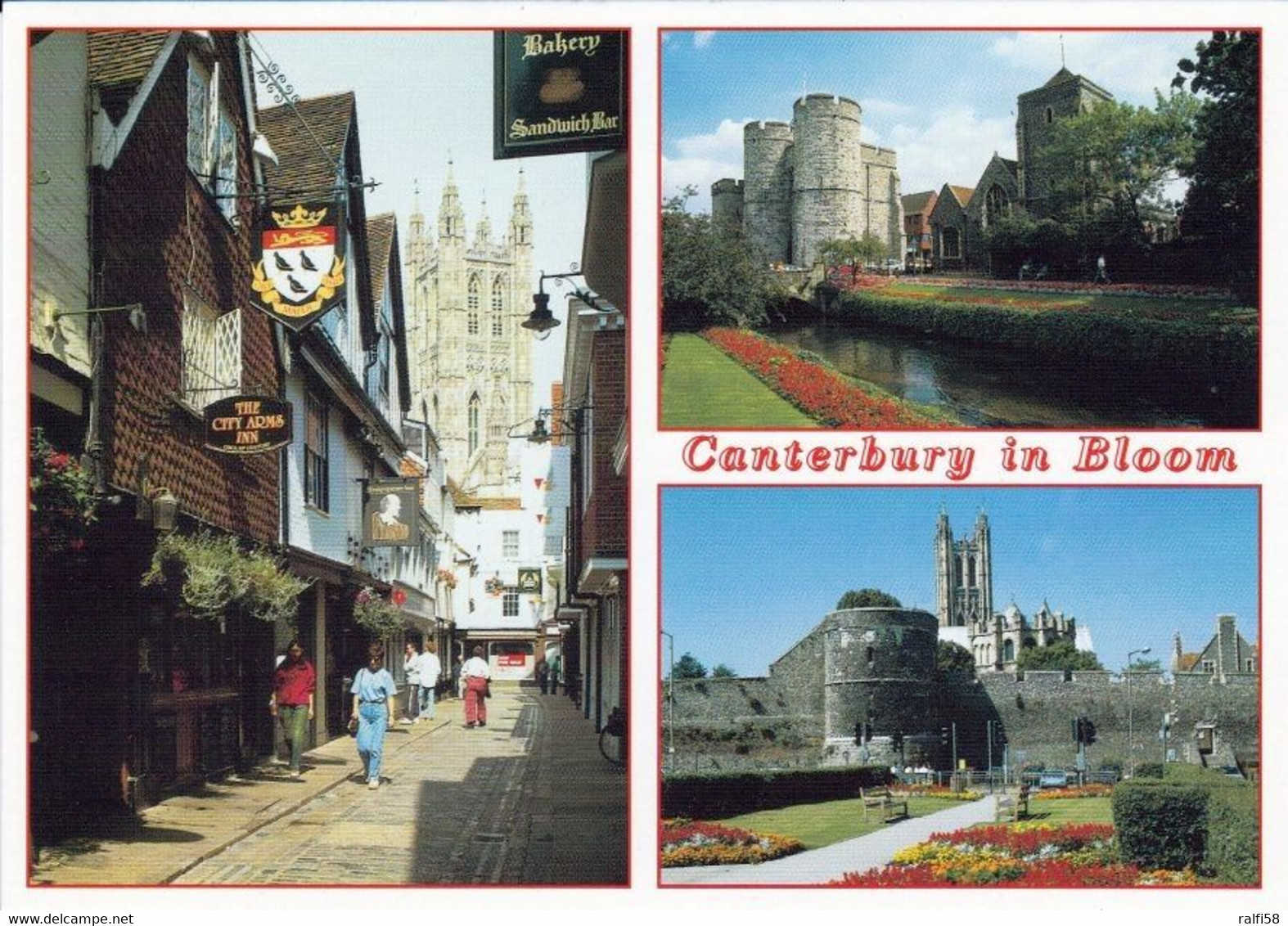 2 AK England * Ansichten Von Canterbury Butchery Lane, Westgate Gardens, Cathedral & City Wall, Christ Church Gate * - Canterbury