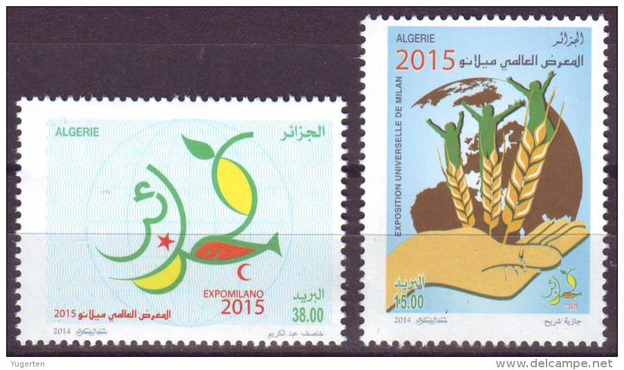 ARGELIA 2014 TP Expo Milan 2015 Milano Universal Expo - Italie Italia Italy Exposition Food Feeding Mint MNH Neufs Full - 2015 – Mailand (Italien)