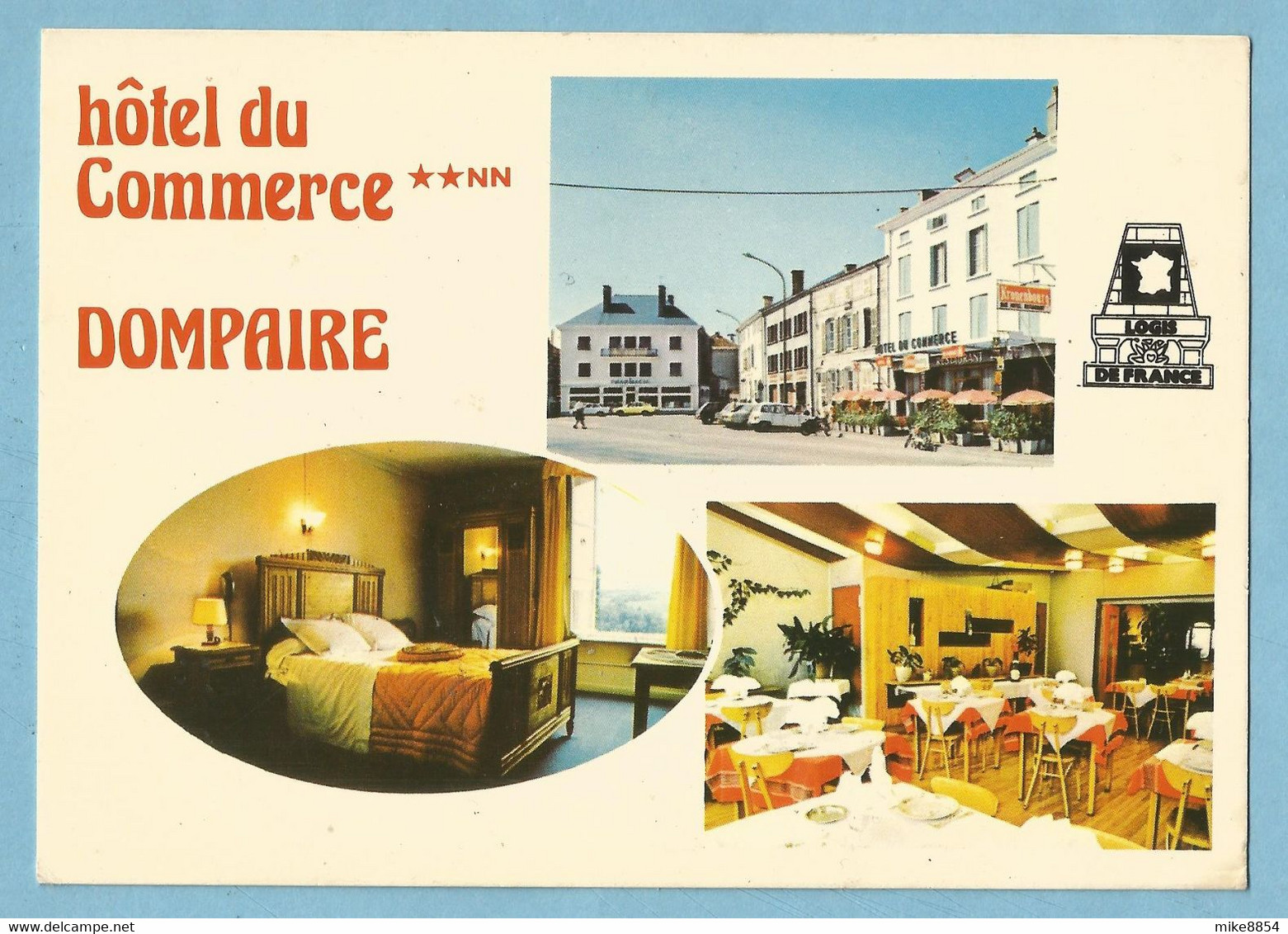 F0120  CP  DOMPAIRE   (Vosges)  HOTEL DU COMMERCE  ** NN   Propr. : M. FLEUROT  -  Salle Pour Séminaires   ++++++ - Dompaire