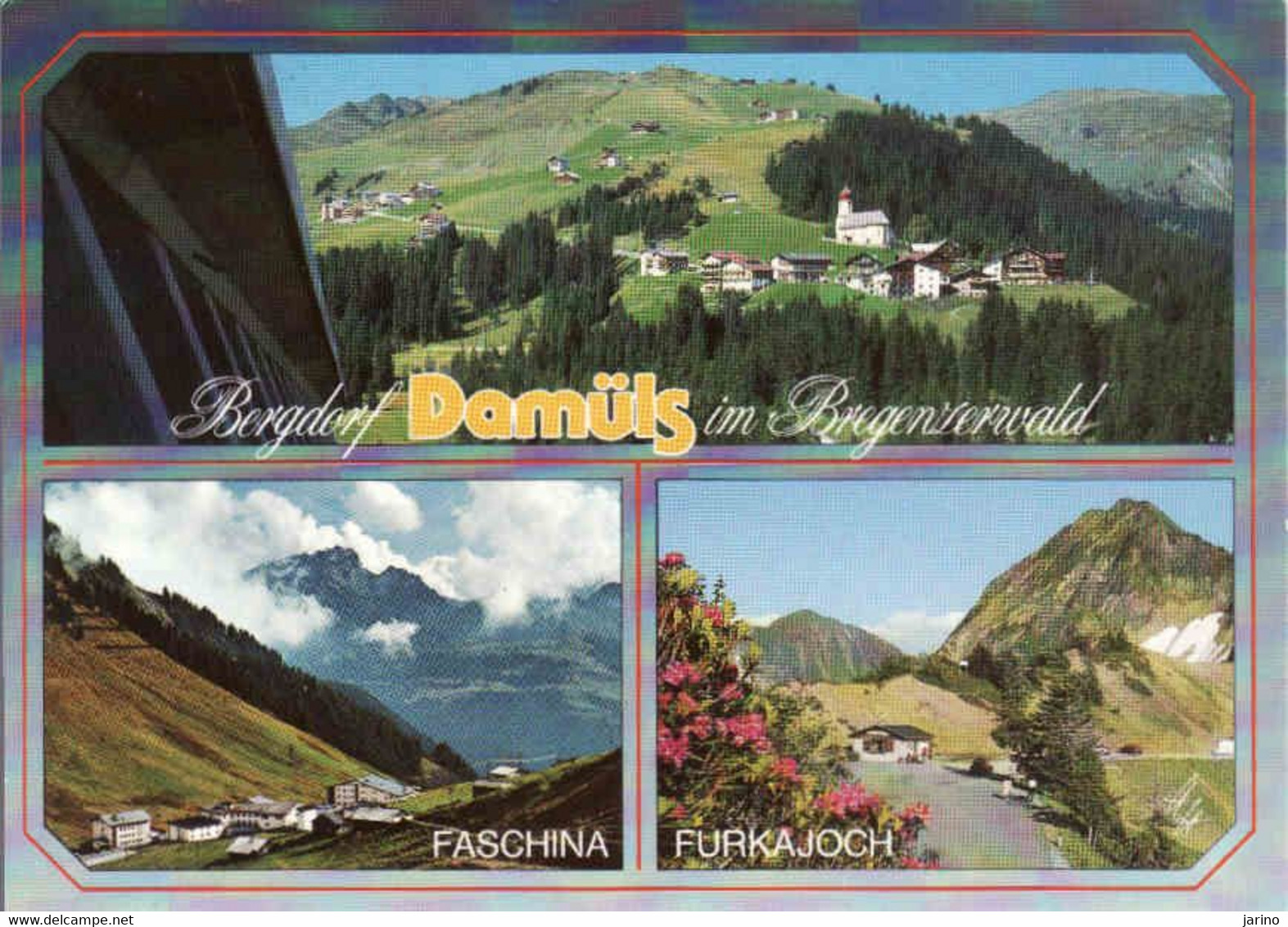 Austria, Vorarlberg, Bergdorf Damüls Im Bregenzerwald, Faschina, Furkajoch, Gebraucht 1996 - Bregenzerwaldorte