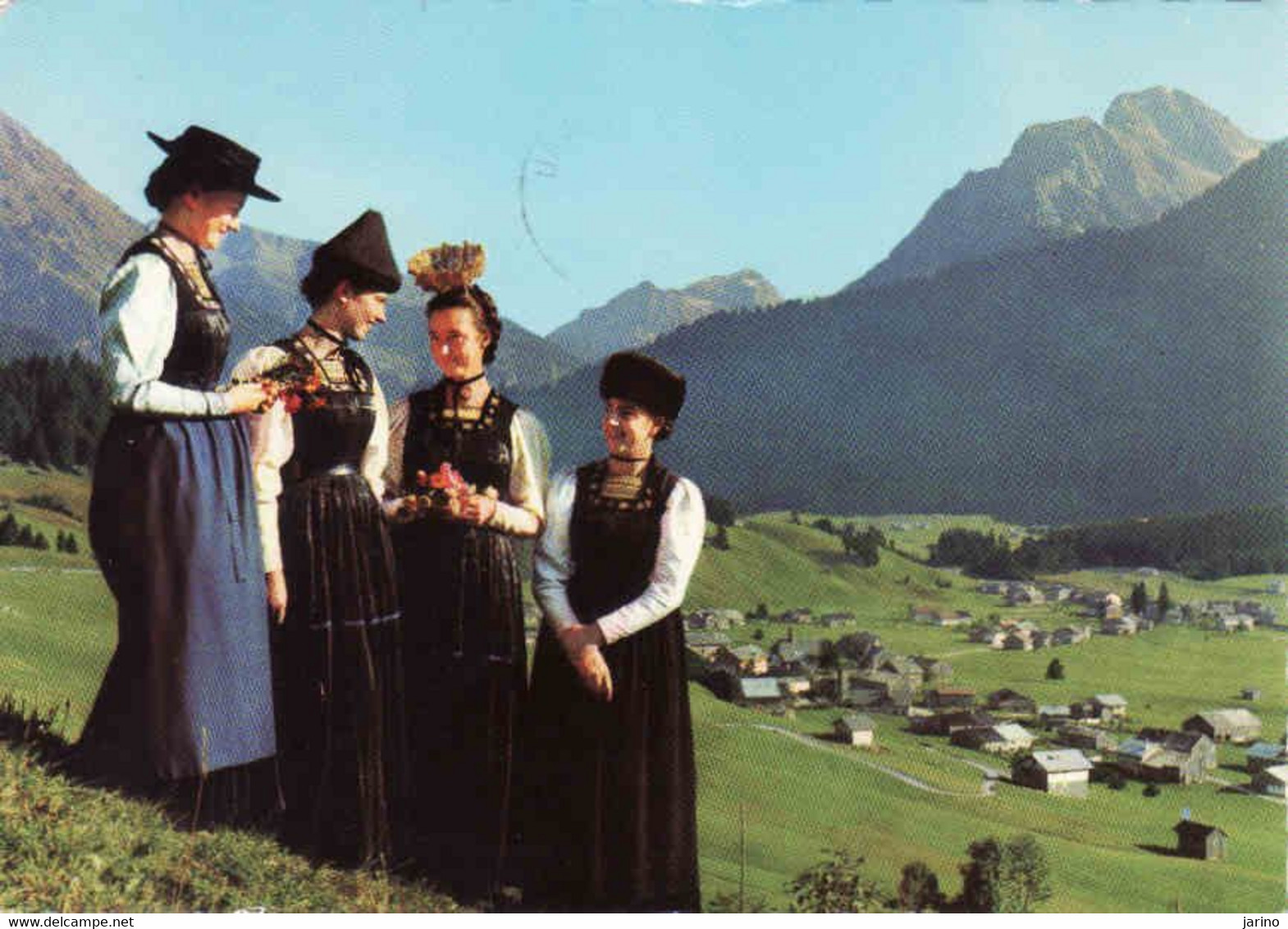 Austria, Vorarlberg, Trachtengruppe Aus Dem Bregenzerwald, Gebraucht 1965 - Bregenzerwaldorte