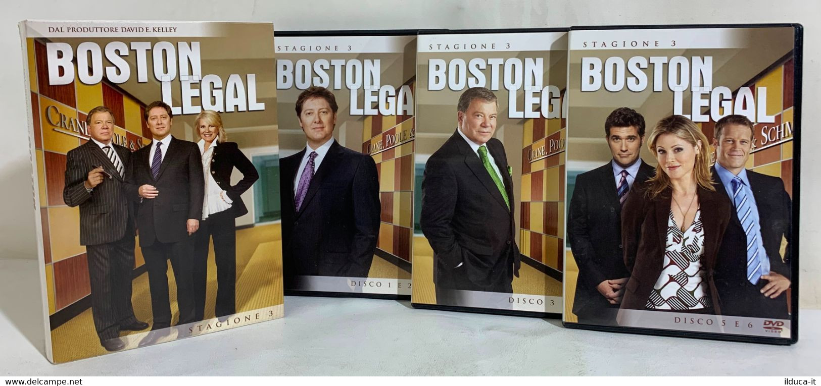 I111055 Cofanetto 6 DVD - BOSTON LEGAL Stagione 3 - Fox - TV Shows & Series