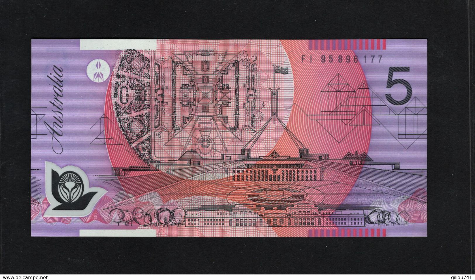 Australie, 5 Dollars, 1992-1999 "Polymer - Without Printed Names Below Portraits" Queen Elizabeth - 1992-2001 (billetes De Polímero)