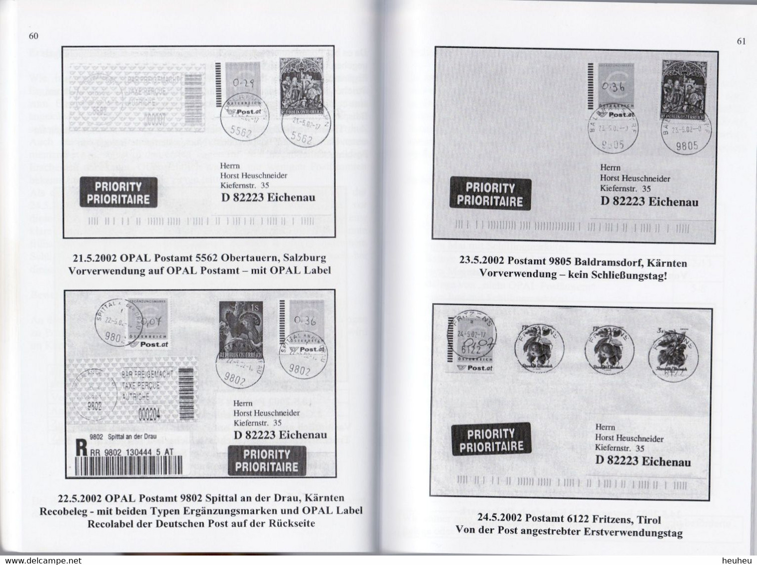 Österreich 2002 Handbuch Gelbe Ergänzungsmarken 290 Seiten NEU Direkt Vom Autor - Manuali