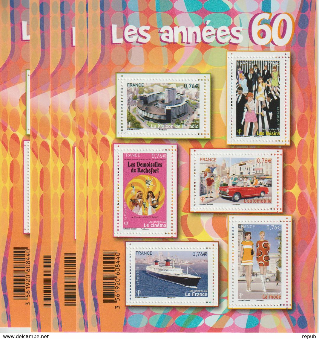 France 2015 Bloc Année 60 F 4960 ** MNH Par 5 Exemplaires - Nuovi