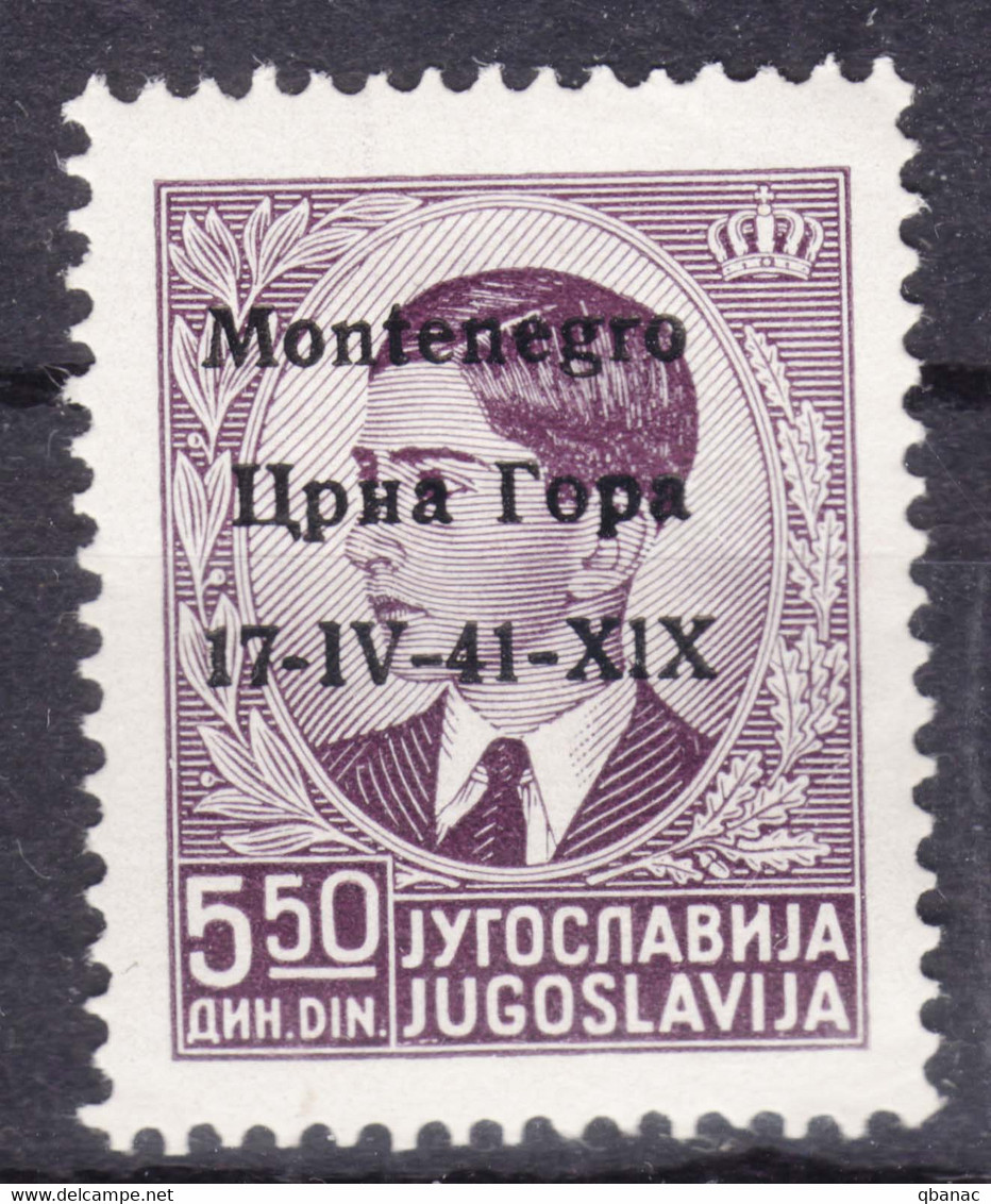 Italy Occupation Of Montenegro 1941 Mi#8 Sassone#8 Mint Hinged - Montenegro