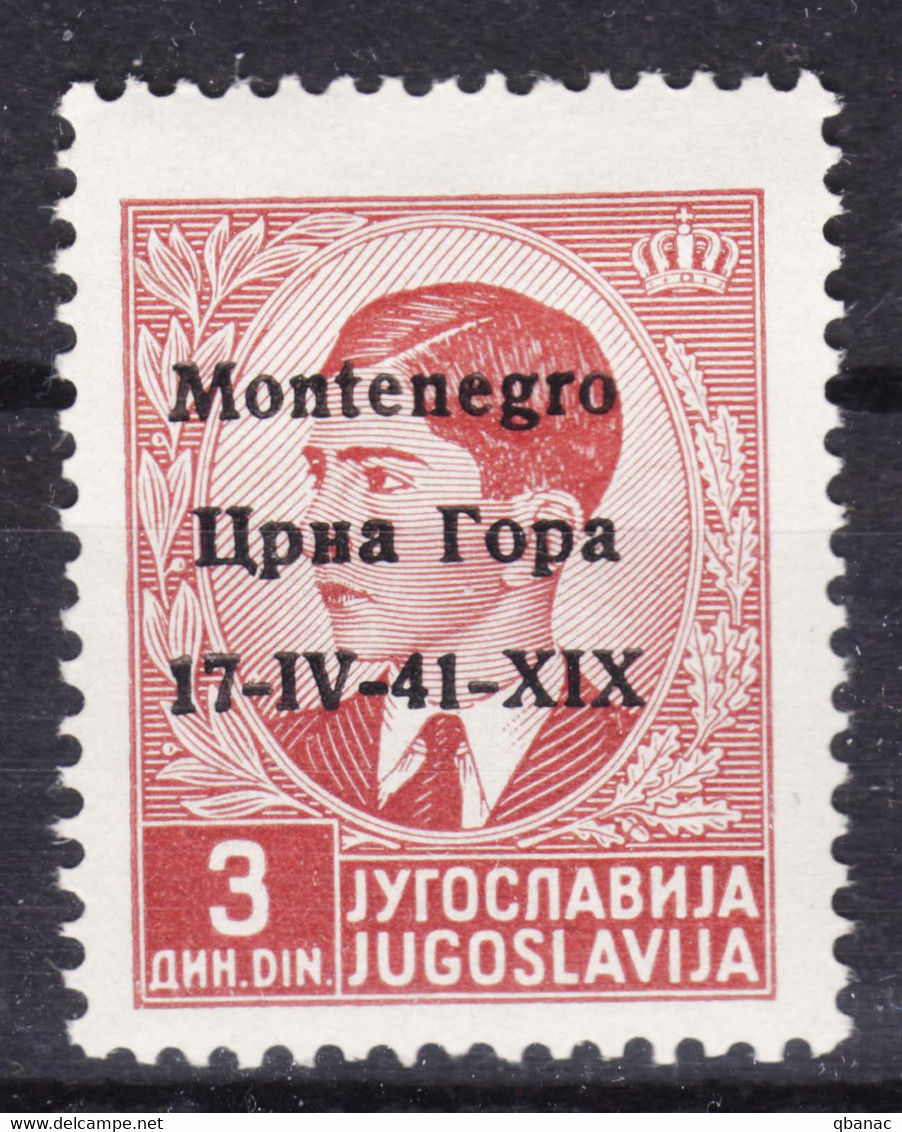 Italy Occupation Of Montenegro 1941 Mi#5 Sassone#5 Mint Hinged - Montenegro