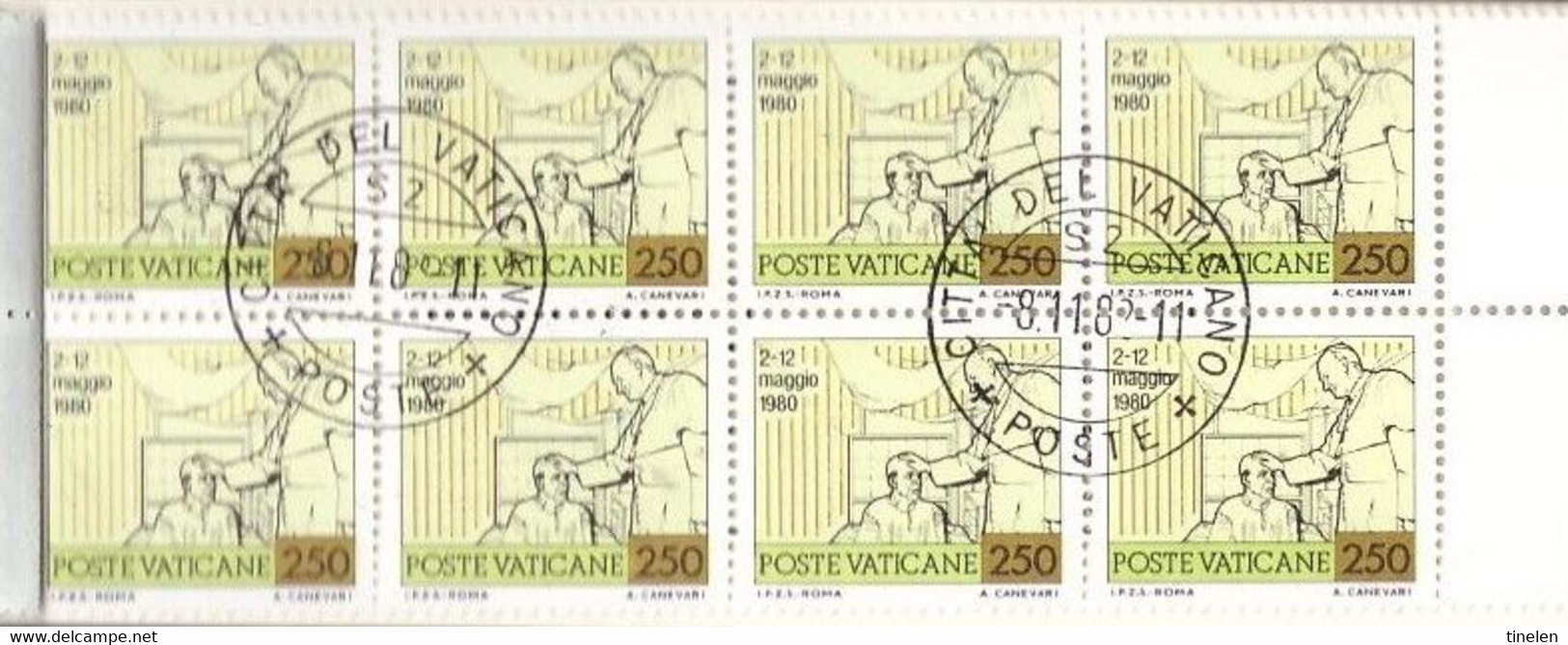 1982 Vaticano - Viaggi, Libretto - Obliterato 8.11.1982 - Carnets