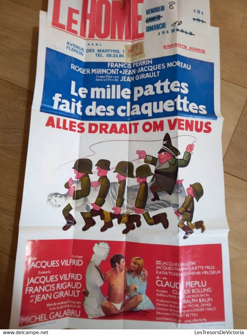 Lot De Quatre Affiches De Cinéma - Le Mille Pattes Fait Des Claquettes - Le Pion - Girls - Les Petis Calins - Plakate