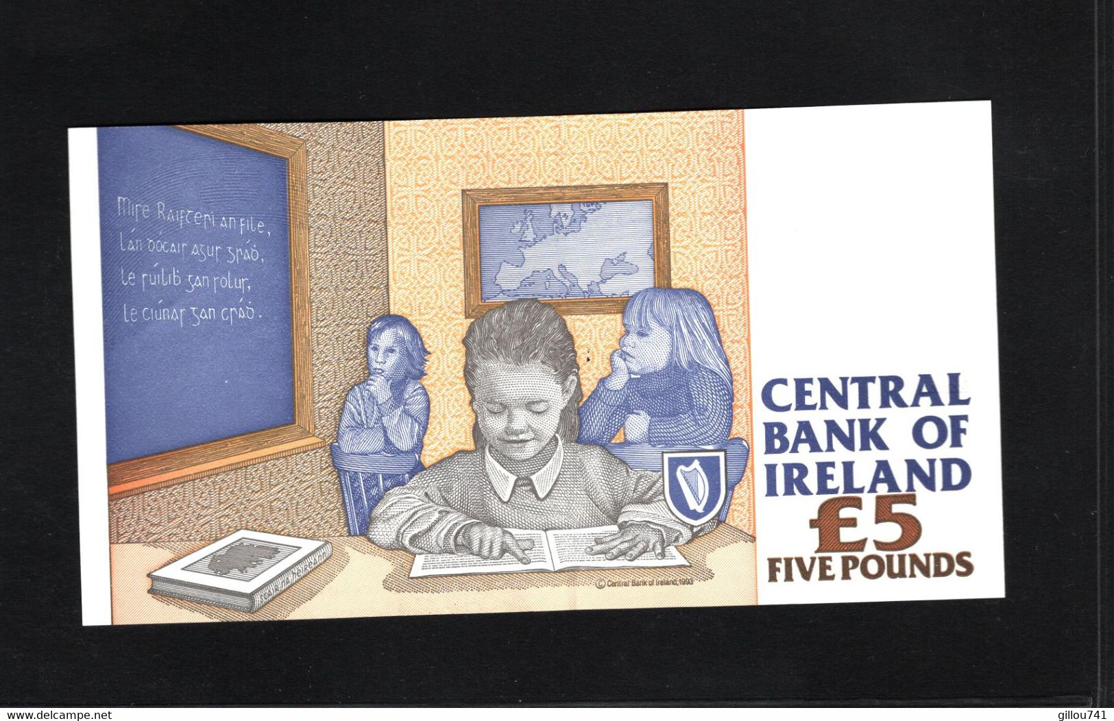 Irlande, 5 Pounds, 1992-2001 Issue Central Bank Of Ireland - Ireland