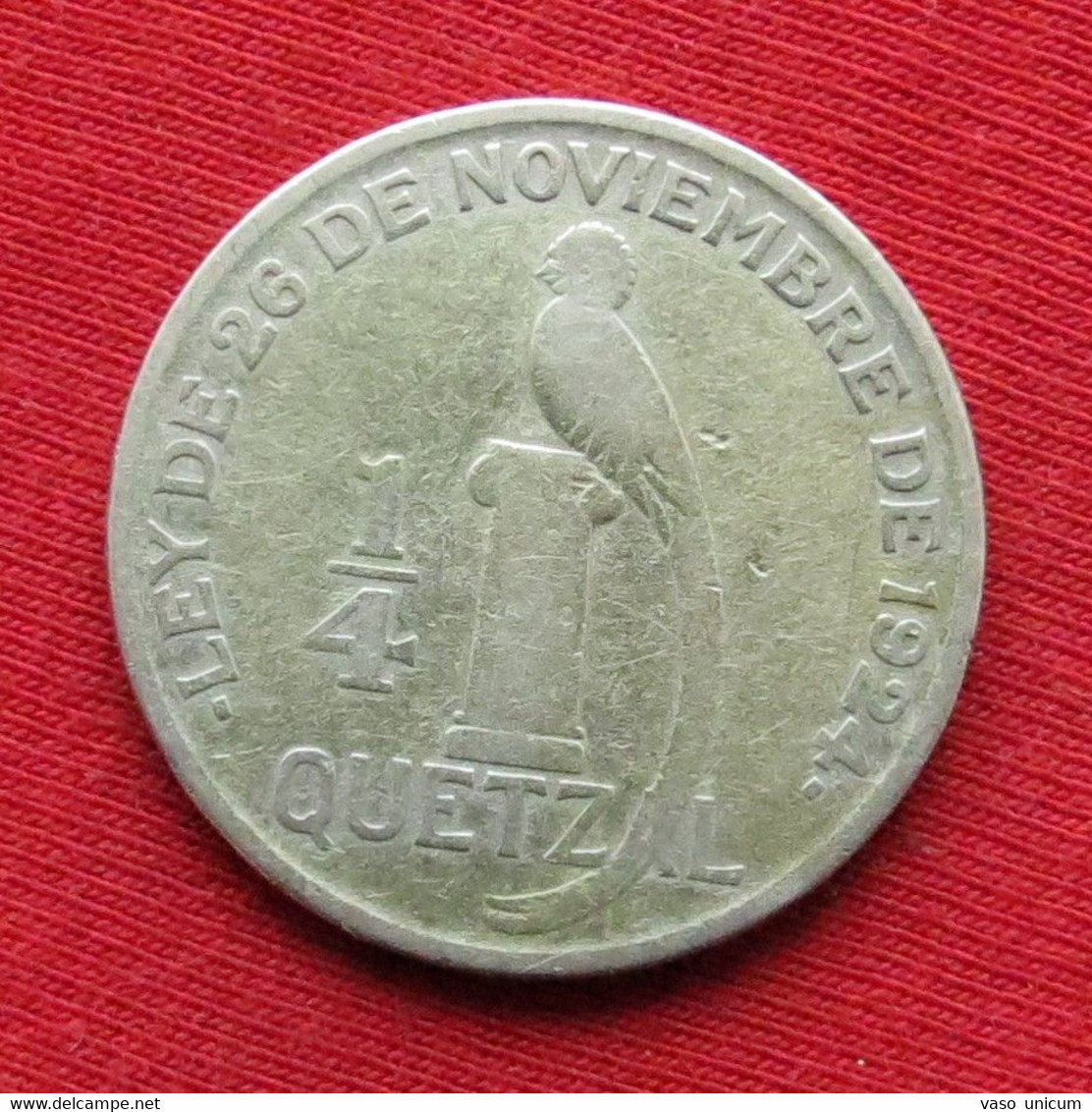 Guatemala 25 Centavos 1/4 Quetzal 1928 - Guatemala