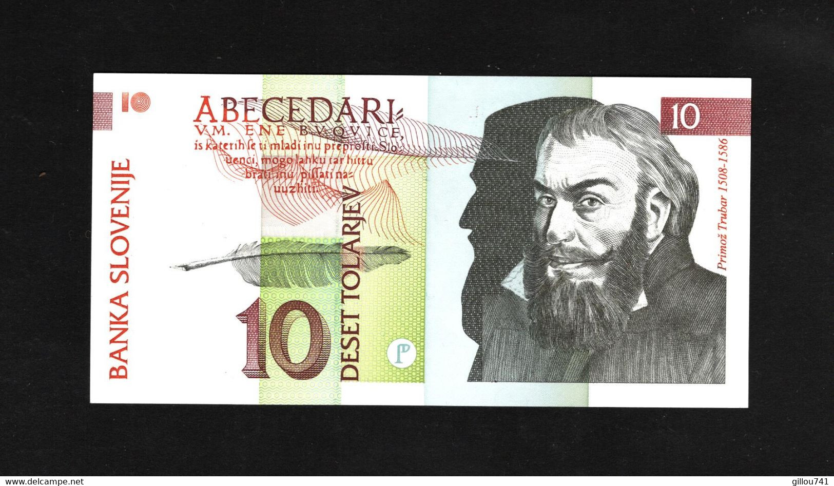 Slovénie, 10 Tolarjev, 1992-2005 Issue - Slovénie