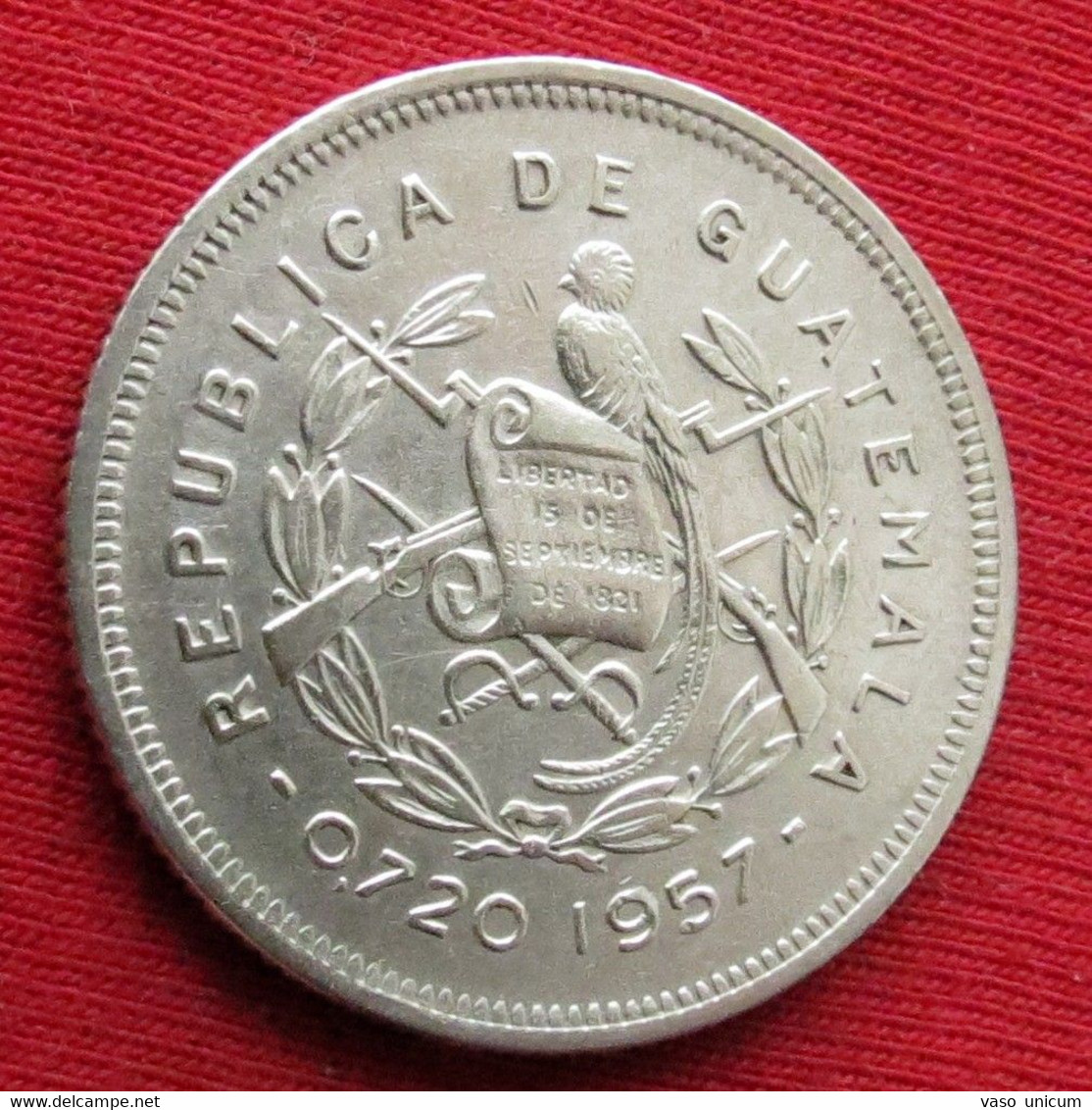 Guatemala 25 Centavos 1957 - Guatemala