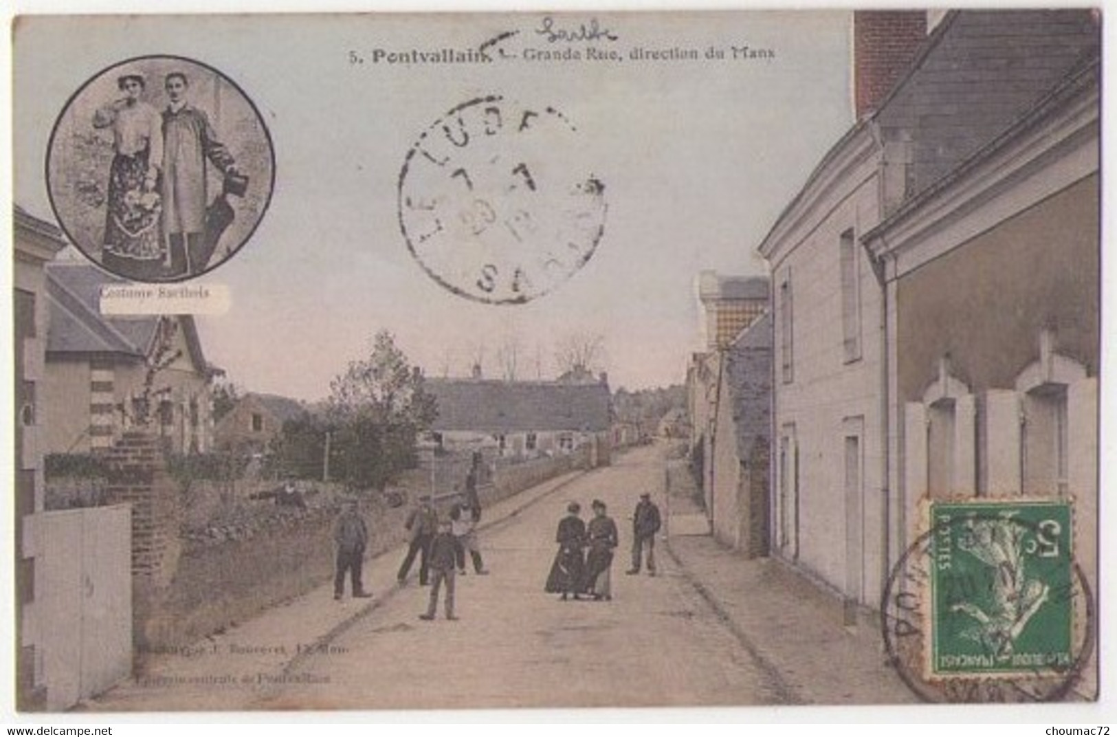 (72) 246, Pontvallain, Bouveret 5, Grande Rue, Direction Du Mans - Pontvallain