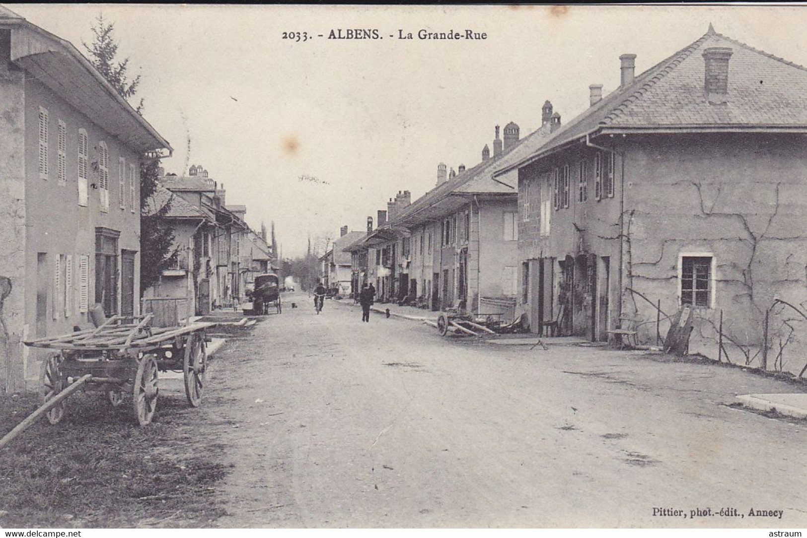 Cpa- 73 - Albens -animée- Grande Rue - Edi Pittier N° 2033 - Albens