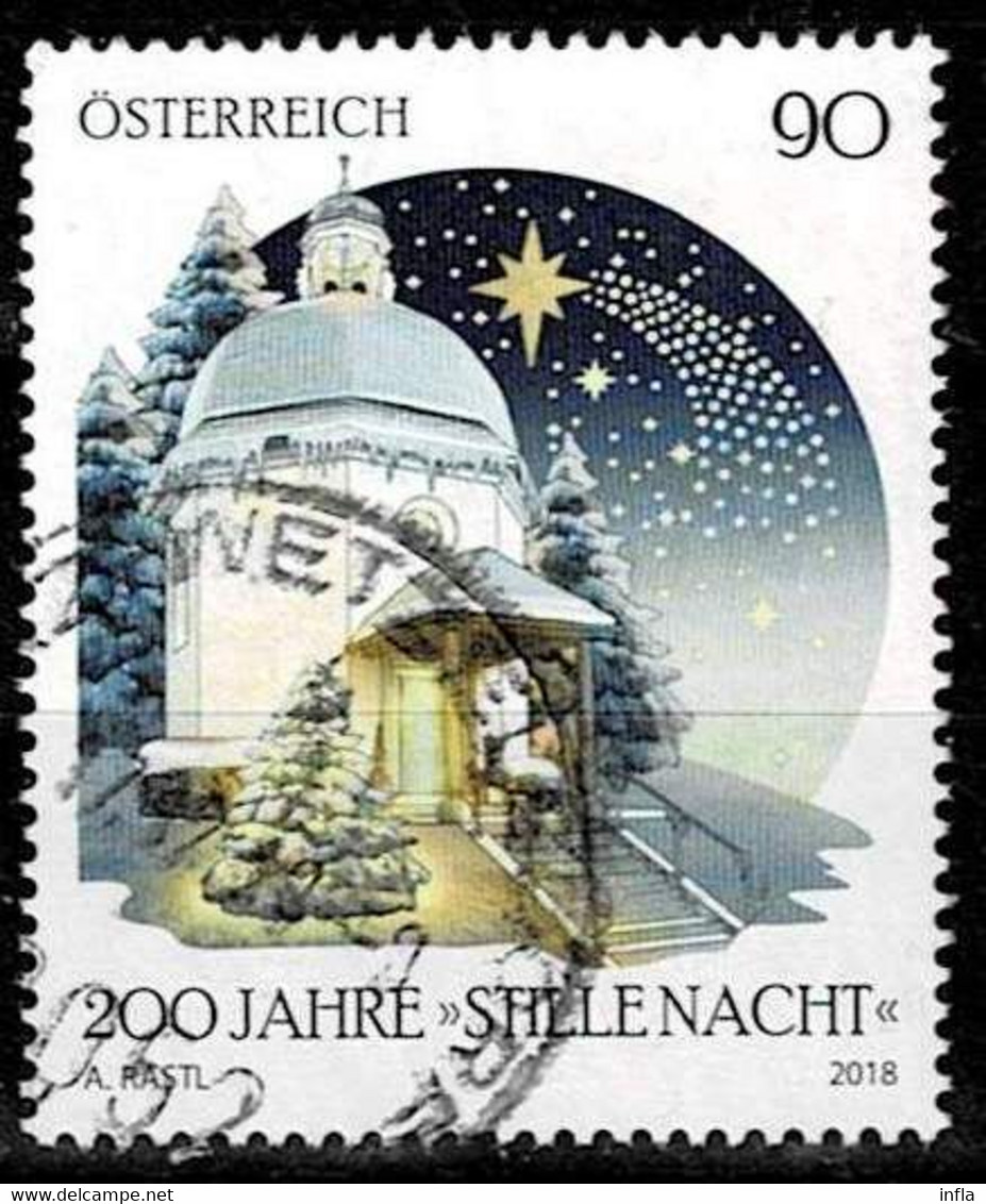 Österreich 2018,Michel# 3440 O 200th Anniversary Of The Christmas Carol "Silent Night" - Oblitérés